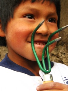 Gardener in Ecuador